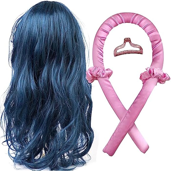 RYTABEE Heatless Curling Iron - Satin & Rubber Material - Creates Beautiful Curls Overnight - No Heat Required, Pink - Image 3
